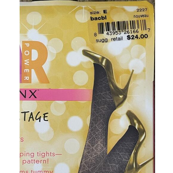 TWO Spanx Star Power Center-Stage Patterned Shaping Tights Size E NEW - Picture 4 of 7